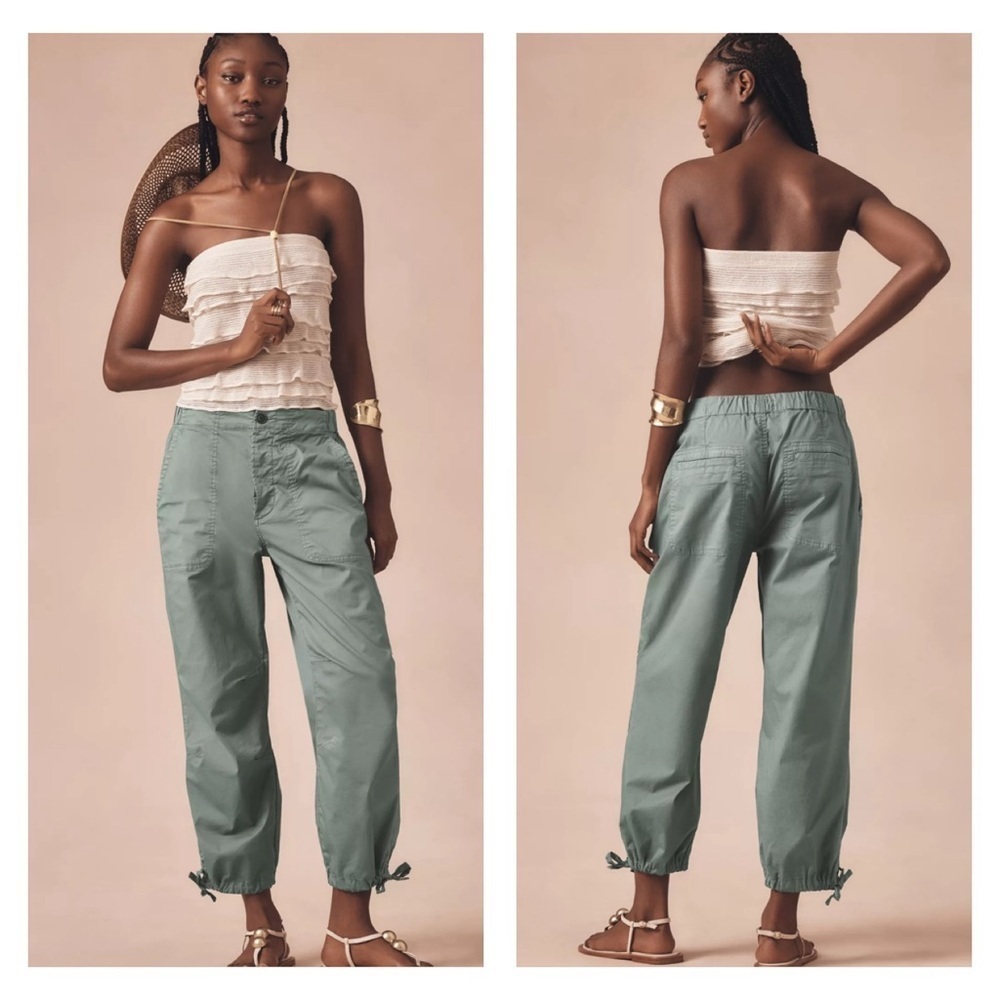 Pistola Berkley Pants Elastic Waist Cropped Length Capri Pants
